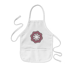 Tablier Enfant Fleurs roses