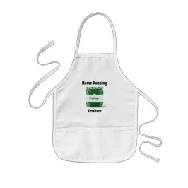 Tablier Enfant Fun Green Jelly Jar Home Canning Trainee avec nom