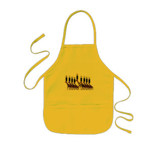 Tablier Enfant Girafe Hannukah Menorah