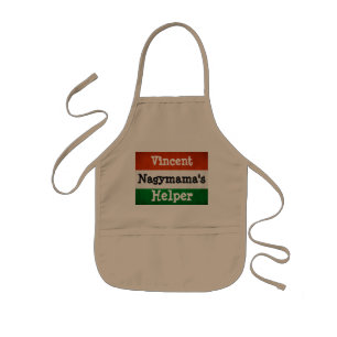 Tablier Enfant Grand-maman hongroise personnalisée