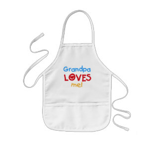 Tablier Enfant Grand-père m'aime t-shirts et cadeaux
