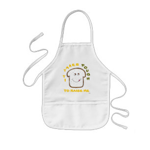 Tablier Enfant Graphique "Il faut dur" Baking Jaune