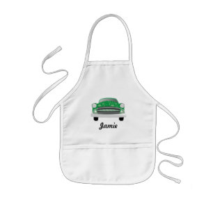 Tablier Enfant Green Mean Retro Voiture Boy's Birthday