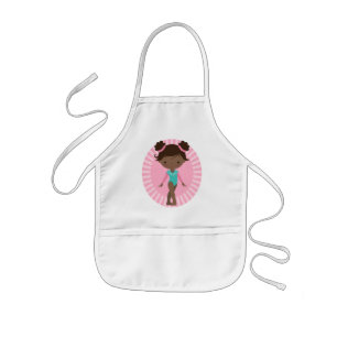 Tablier Enfant Gymnaste - Afro-américain mignon de gymnastique