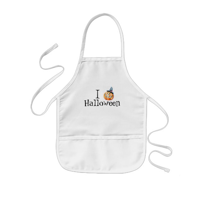 Tablier Enfant Halloween Citrouille Apron (Devant)