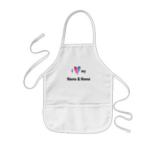Tablier Enfant I Love My Nonna et Nonno Apron