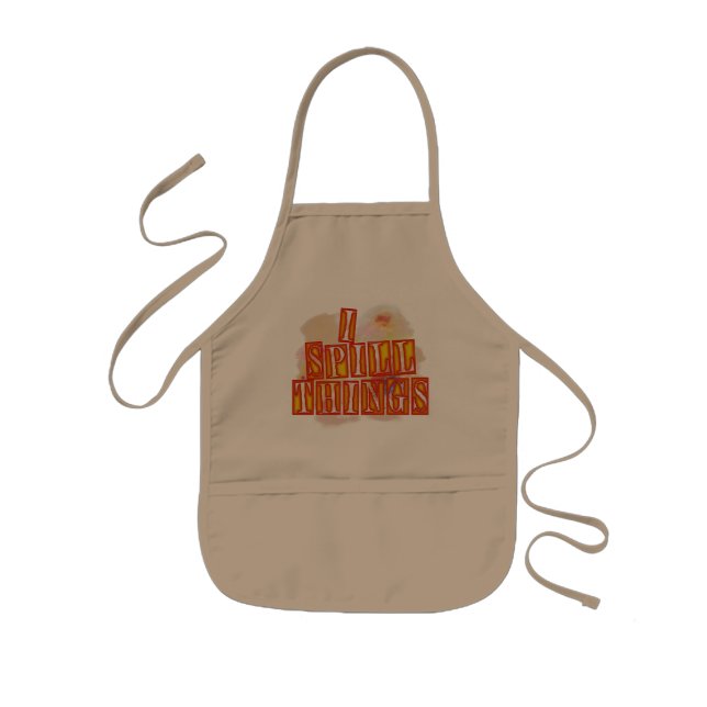Tablier Enfant I Spill Things enfants kaki chef apron (Devant)