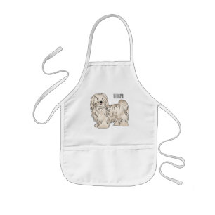 Tablier Enfant Illustration de dessin de chien de Havan