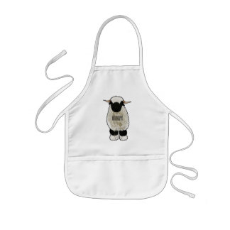 Tablier Enfant Illustration de la caricature de mouton Valais Bla