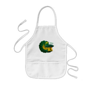 Tablier Enfant Illustration de la caricature de poisson de combat