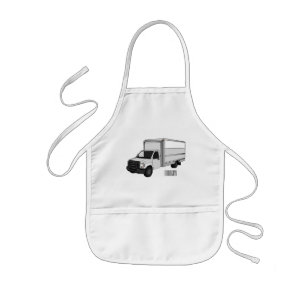 Tablier Enfant Illustration de la caricature du camion-boîte