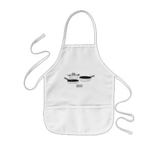 Tablier Enfant Illustration des jeux de cuisine