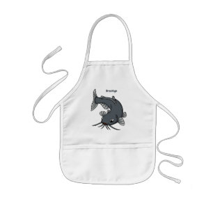 Tablier Enfant Illustration du poisson-chat mignon