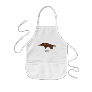 Tablier Enfant Illustration du rôti de porc / rôti de porc