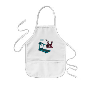 Tablier Enfant Illustration du tapis roulant et de la bande dessi