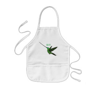 Tablier Enfant Illustration d'un colibri à bec épée