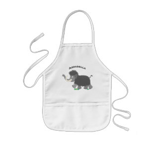 Tablier Enfant Illustration d'un mammouth laineux mou