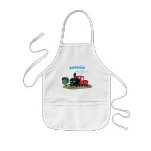Tablier Enfant Illustration d'une locomotive à vapeur mûre