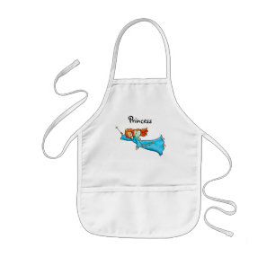 Tablier Enfant Image de dessin animé de fée princesse volante ave