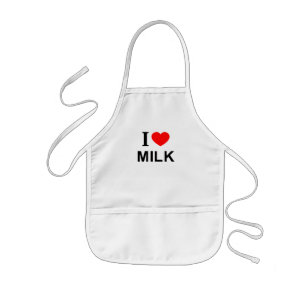 TABLIER ENFANT J'❤️ LE LAIT J'AIME LE LAIT J'AIME LE LAIT