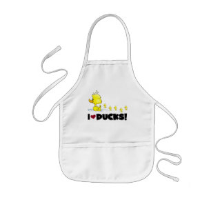 Tablier Enfant J'aime des T-shirts et des cadeaux de canards