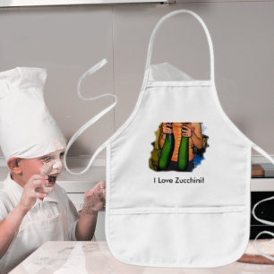 Tablier Enfant J'Aime Les Zucchini !