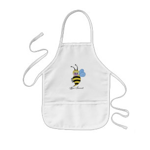 Tablier Enfant Jolie Abeille Aquarelle Avec Un Bon Sourire