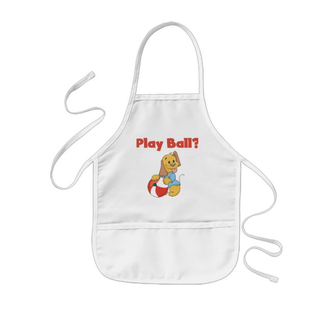 Tablier Enfant Jouer T-shirts et cadeaux de bal (Devant)