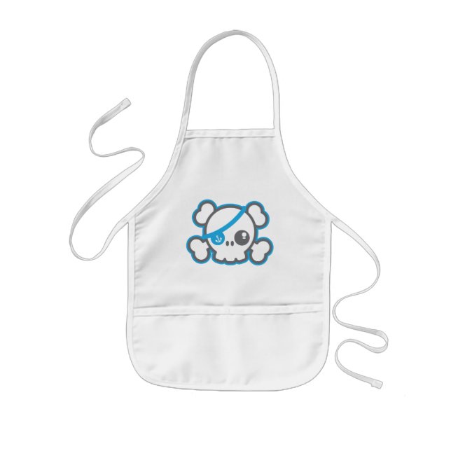 Tablier Enfant Kawaii Pirate Skull Kid's Apron (Devant)