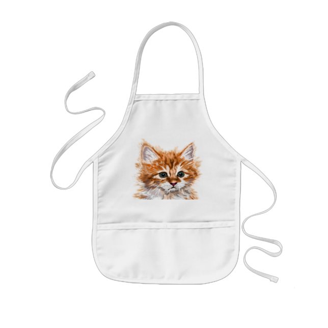 Tablier Enfant Kitten Kids' Apron Cute Baby Cat (Devant)