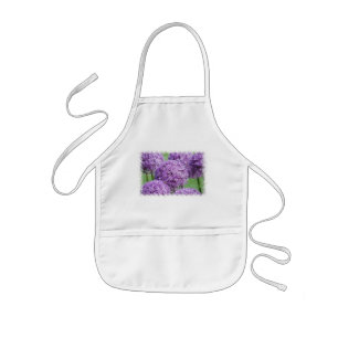 Tablier Enfant La chemise d'enfants de fleurs d'allium