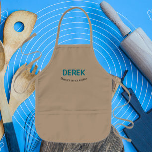 Tablier Enfant Le nom de l'enfant de la petite aide de papa
