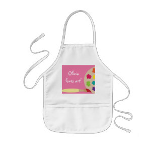 Tablier Enfant Le rose badine le tablier de chemise d'artiste de
