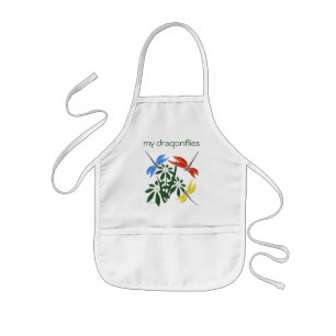 Tablier Enfant Libellules colorées, personnalisées