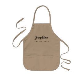 Tablier Enfant Little Chef Script Name Simple personnalisée