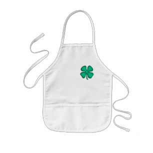Tablier Enfant Lucky 4 Leaf Irish Clover enfants cuisinier apron