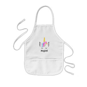 Tablier Enfant Magical Girly mignon licorne personnalisée