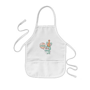 Tablier Enfant Mascotte Lapin Chibi Mignon Tenant des Ballons 202