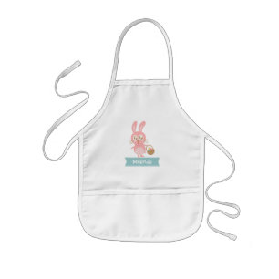 Tablier Enfant Mignonne lapin de Pâques avec Apron Oeufs