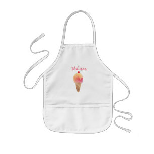 Tablier Enfant Monogramme personnalisé pour les enfants Crème d