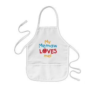 Tablier Enfant My Memaw Loves Me T-shirts et cadeaux