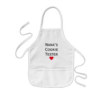 Tablier Enfant Nana's Cookie Tester Grandkids
