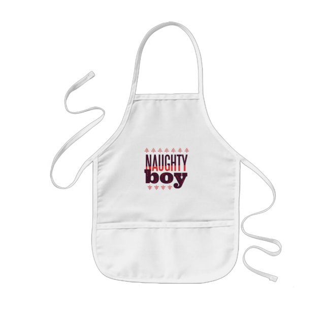 Tablier Enfant Naughty Boy Christmas Ugly Sweater Cadeau pour Hom (Devant)