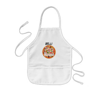 Tablier Enfant Nom personnalisé Maison de pizza italienne Adulte 