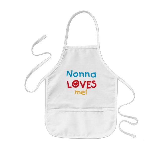 Tablier Enfant Nonna m'aime T-shirts et cadeaux (Devant)