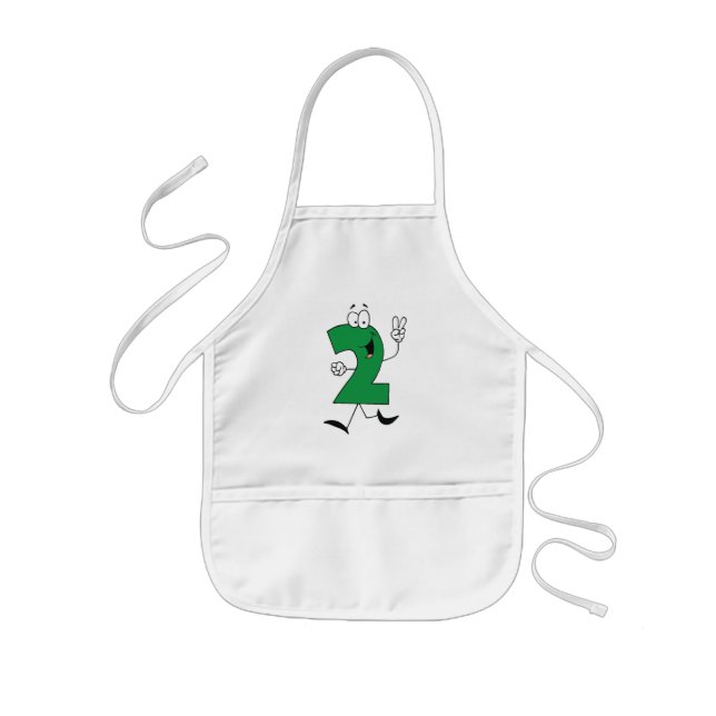 Tablier Enfant Numéro 2e Anniversaire Tshirts et cadeaux (Devant)