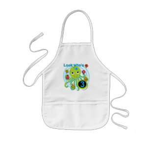 Tablier Enfant Octopus 3e anniversaire T-shirts et cadeaux