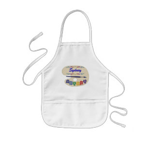 Tablier Enfant Palette de l'artiste Peinture pour enfant Smock