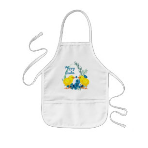 Tablier Enfant Pâques Joyeuses Avec Des Poussins
