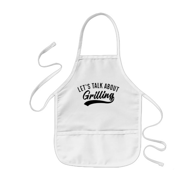Tablier Enfant Parlons de grillades (Devant)